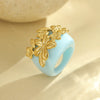 Rings Stainless Steel Geometric Light Luxury Electroplating For Women