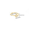 Rings Stainless Steel Imitation Pearl Star Shaped Light Luxury Style Electroplated