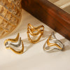 Rings Stainless Steel Titanium Steel Geometric Style Electroplating Niche Design Simple Versatile Hand Accessories