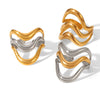 Rings Stainless Steel Titanium Steel Geometric Style Electroplating Niche Design Simple Versatile Hand Accessories