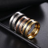 Rings Stainless Steel Unisex With Letters Numbers Text Electroplating