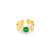 Rings Titanium Steel Geometric U Shape Electroplated