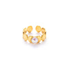 Rings Titanium Steel Geometric U Shape Electroplated