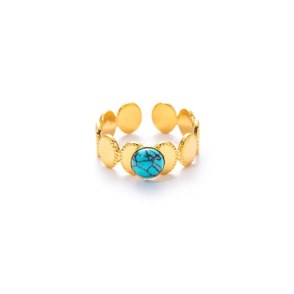 Rings Titanium Steel Geometric U Shape Electroplated