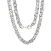 Rock Cool Style Color Block Solid Color Stainless Steel 18K Gold Plated Unisex Necklace