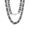 Rock Cool Style Color Block Solid Color Stainless Steel 18K Gold Plated Unisex Necklace