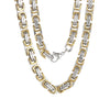 Rock Cool Style Color Block Solid Color Stainless Steel 18K Gold Plated Unisex Necklace