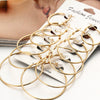 Rock Exaggerated Ear Ring 6Piece Set Earrings Suit Personality Earrings Combination