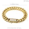 Rock Streetwear Geometric Titanium Steel Plating 18K Gold Plated Men'S Bracelets Necklace
