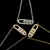 Rose Gold Bracelet Geometric Three Flash Diamond Bracelet Stainless Steel Chain Buckle Bracelet Wedding Jewelry Fashion