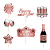 Rose Gold Foil Paper New Year Cake Card Bottle Cake Flag And Christmas Pendant Decoration Wholesale