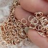 Rose Gold Metal Round Closed Ring Buckle For Diy Jewelry Making Handmade Fashion Accessories