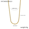 Rose Zircon Pendant Clavicle Necklace For Girls Light Luxury Style Stainless Steel Geometric Electroplating Jewelry