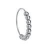 Rotatable Decompression Anxiety Bead Ring Stainless Steel Jewelry Electroplated Unisex