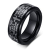 Rotatable Stainless Steel Men's Ring With Electroplating Fashion Style