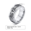 Rotatable Stainless Steel Men's Ring With Electroplating Fashion Style