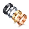 Rotatable Stainless Steel Unisex Ring With Geometric Style And Electroplating Treatment