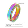 Rotatable Stainless Steel Unisex Ring With Geometric Style And Electroplating Treatment