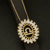Round Copper Gold Plated Pendant Necklace With Constellation Pattern And Electroplating Design
