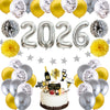 Round Latex New Year Balloon Ornament Party Decoration In Gold Silver And Rose Gold