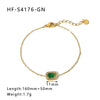 Round Square Sunflower Heart Geometric Stainless Steel 18K Light Luxury Women's Bracelet