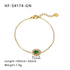 Round Square Sunflower Heart Geometric Stainless Steel 18K Light Luxury Women's Bracelet