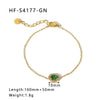 Round Square Sunflower Heart Geometric Stainless Steel 18K Light Luxury Women's Bracelet