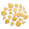Round Stainless Steel Hangtag Diy Jewelry Accessories Pendant For Necklace And Bracelet
