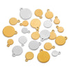 Round Stainless Steel Hangtag Diy Jewelry Accessories Pendant For Necklace And Bracelet