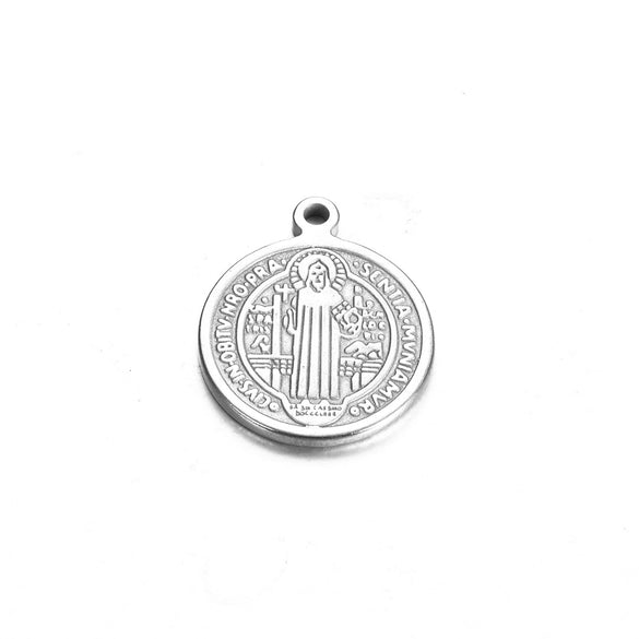 Round Stainless Steel Retro Stereo Handmade Diy Jewelry Pendants With Electroplating