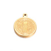 Round Stainless Steel Retro Stereo Handmade Diy Jewelry Pendants With Electroplating