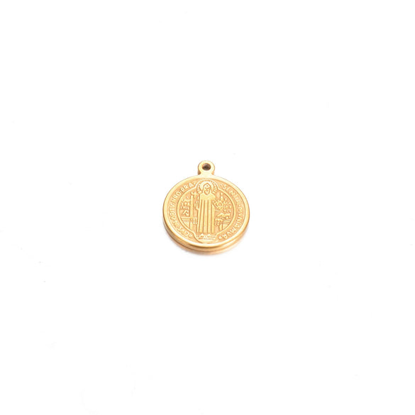 Round Stainless Steel Retro Stereo Handmade Diy Jewelry Pendants With Electroplating