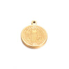 Round Stainless Steel Retro Stereo Handmade Diy Jewelry Pendants With Electroplating