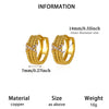 Round Teardrop Rhinestone Hoop Earrings In Gold Plated Copper Minimalist Geometric Jewelry For Women And Unisex Wear