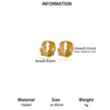 Round Teardrop Rhinestone Hoop Earrings In Gold Plated Copper Minimalist Geometric Jewelry For Women And Unisex Wear