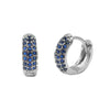 Round Zircon Microinlay Copper Gold Plated Earrings