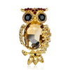 Royal Blue Alloy Owl Brooch Electroplated Zodiac Animal Pin For Women's Clothing Accessories