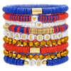 Rugby Bracelet Soft Ceramic Polymer Alloy Acrylic Geometric Handmade Unisex