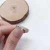 S999 Pure Silver Geometric Star And Sea Couple Ring Handmade Minimalist Adjustable Open Ring For Men And Women