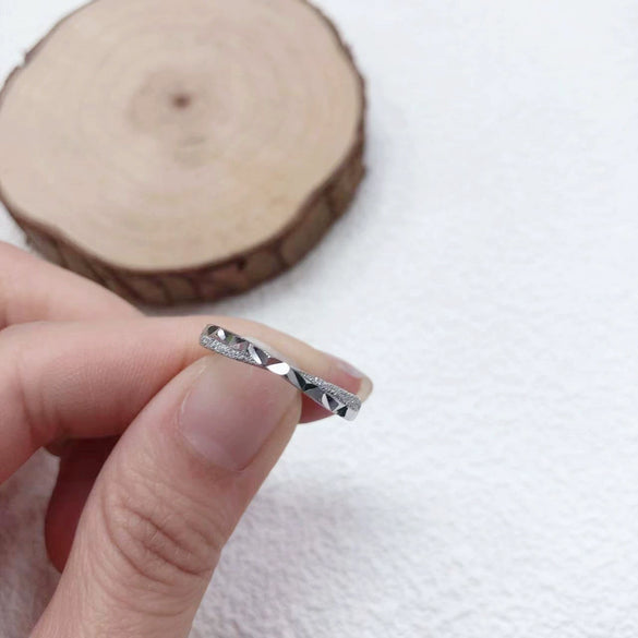 S999 Pure Silver Geometric Star And Sea Couple Ring Handmade Minimalist Adjustable Open Ring For Men And Women