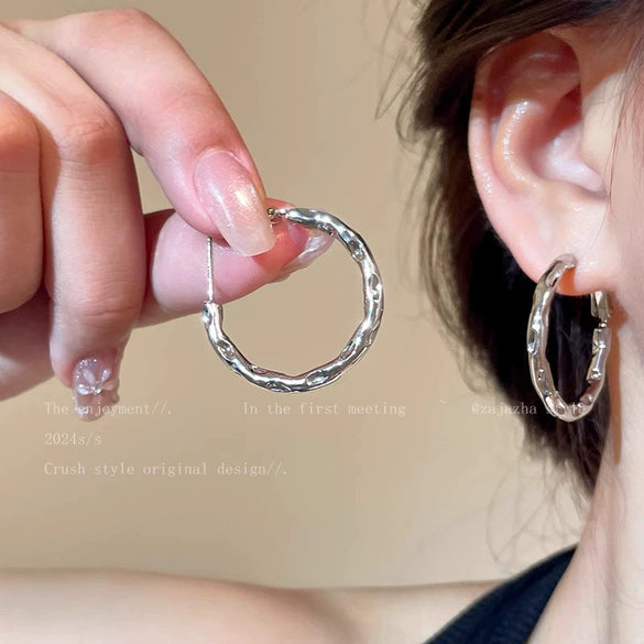 S925 Silver Butterfly Stud Earrings For Women Zircon Pearl Electroplated Light Luxury Niche Highend Minimalist Geometric