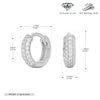 S925 Silver Geometric Diamondencrusted Electroplated Women's Earrings