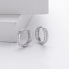S925 Silver Geometric Diamondencrusted Electroplated Women's Earrings