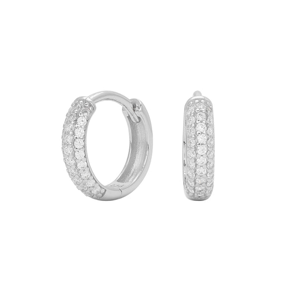 S925 Silver Geometric Diamondencrusted Electroplated Women's Earrings