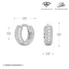 S925 Silver Geometric Diamondencrusted Electroplated Women's Earrings