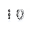 S925 Silver Geometric Horse Eye Multicolor Diamond Earring Ring Ear Buckle Light Luxury Wave Earrings
