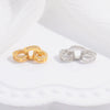 S925 Silver Gold Plated Pearl Horseshoe Buckle Handmade Diy Bracelet Necklace Removable Connecting Buckle