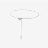 S925 Silver Heart Shaped Love Hanging Pull Adjusting Bracelet For Women With Electroplating Platinum 18K Gold Light Luxury Style