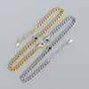 S925 Silver Heavy Metal Tank Chain Allmatch Bracelet With Geometric Style