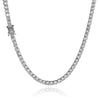 S925 Silver Moissanite Tennis Chain Bracelet And Hip Hop Necklace With Rhombus Geometric Letters Numbers Text Design